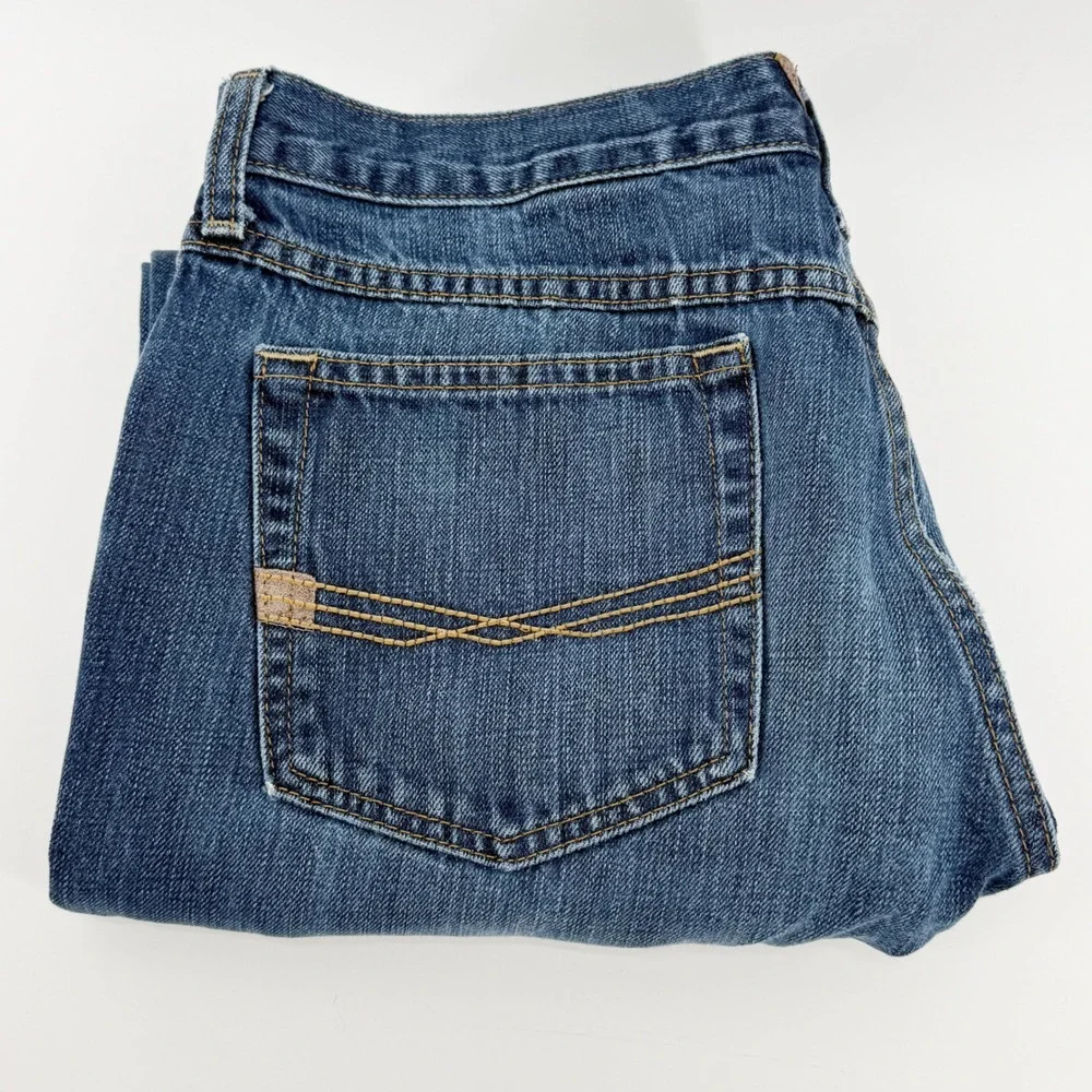 Ariat Mens Jeans Size 34x32 Blue Denim Straight Leg Casual Work Outdoor Chore - Picture 2 of 14